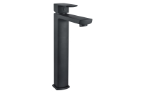 Mitigeur lavabo haut noir design cubique - DOUR