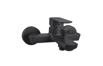 Mitigeur bain-douche noir design cubique - DOUR