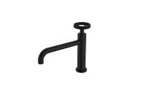 Mitigeur lavabo noir bec long style industriel - HANUM