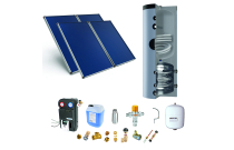 ASTREA Pack Ithéon- Kit solaire SSC Système ballon double cuves chauffage &  ECS