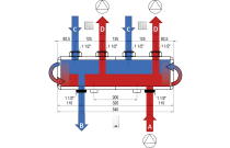 Séparateur hydraulique MODULFIT pour DN20 et DN25