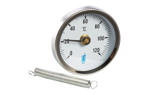 Thermomètre applique à ressort pour tubes jusqu'à 1''