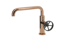 Mitigeur lavabo rose-gold style industriel - VATURA