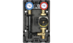 Groupe hydraulique mélangé MODULFIT avec circulateur et vanne mélangeuse