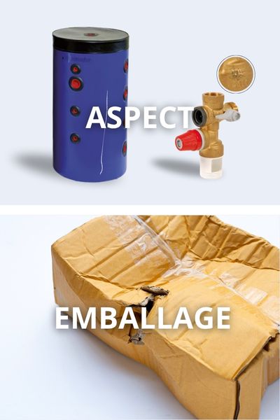 Produits déclassés Thermador : exemple de défaut d’aspect et d’emballage