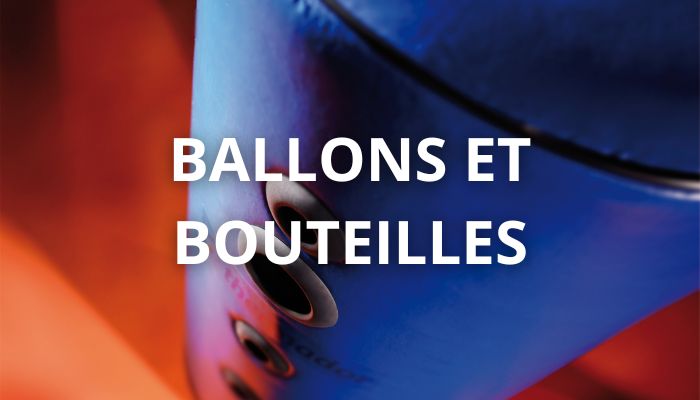 Formation sur les ballons et bouteilles : stockage de l'énergie, découplage hydraulique et production d'eau chaude sanitaire Bouteille de mélange bleue pour installations de chauffage et de rafraîchissement