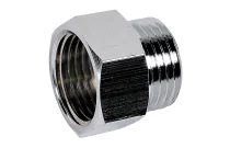 246ECH - Mamelon égal laiton chromé à visser mâle-femelle