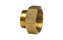 246G - Mamelon réduit laiton à visser femelle-mâle réduit