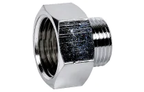 246GCH - Mamelon réduit laiton chromé à visser femelle-mâle réduit