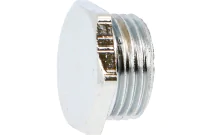 292GCH - Bouchon laiton chromé à visser mâle