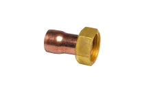 359GCL - Raccord droit 2 pièces laiton douille cuivre