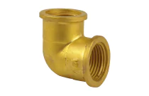 90G - Coude 90° laiton à visser femelle-femelle