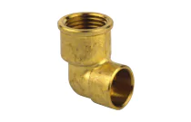 90GC - Coude 90° laiton à souder et visser femelle-femelle