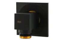 Prise d'eau encastrée carrée métal noir - UDEN