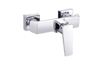 Mitigeur douche chromé design cubique tendance - AMANZI