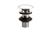 Bonde de vidage universelle NF avec trop-plein pour lavabo