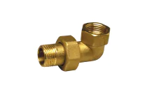 Coude union laiton à visser étanchéité sphéro-conique