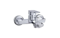 Mitigeur bain-douche chromé design cubique - DOUR