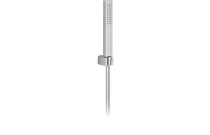 Kit douchette ABS chromé carrée support-flexible
