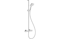 Système douche thermostatique chromé douchette et barre simple - MIZU
