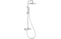 Système douche thermostatique chromé pomme carrée ABS - MIZU