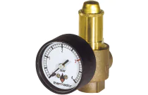 Soupape de sûreté bronze avec manomètre 1/2'' FF 3 bar 139 kW