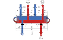Séparateur hydraulique MODULFIT pour DN20 et DN25