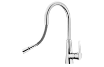 Mitigeur évier chromé douchette extractible 1 jet - TELO