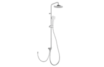 Barre chromée pomme de douche et douchette 1 jet adaptable sur mitigeur - UDEN