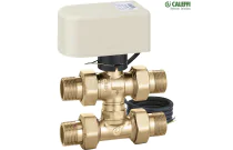 Vanne 3 voies avec té, raccords 1/2'' et moteur électrique