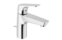 Mitigeur lavabo medium chromé avec flexibles inox pré-montés - WATA+