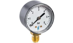 Manomètre radial à boitier ABS sec raccord vertical