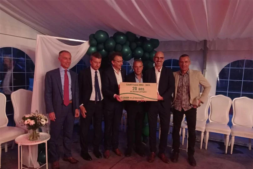 Partenariat c&eacute;l&eacute;br&eacute; par les directions de Caleffi et Thermador