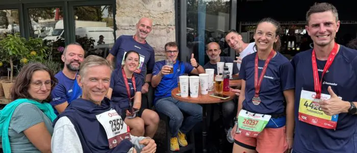 L’équipe Thermador au Run In Lyon 2026 Les participants Thermador réunis à l’occasion du Run In Lyon 2026